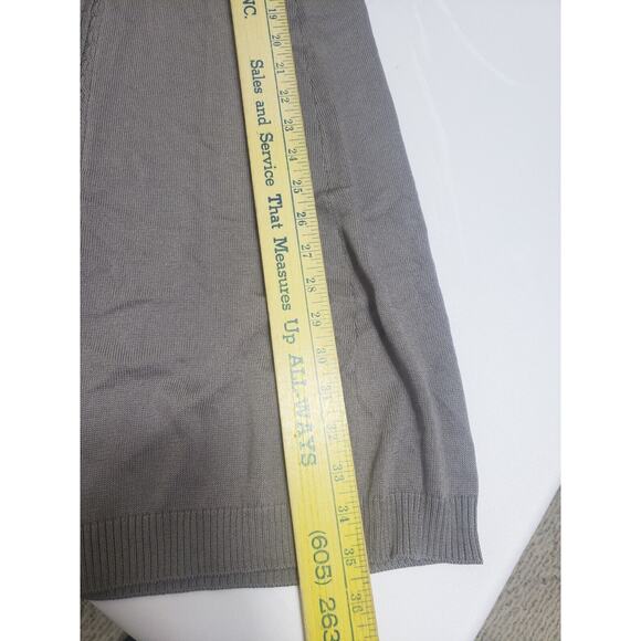 Misook Light Brown Midi Cable Skirt Women's sz M Rayon Stretch Minimalist Boho - Picture 6 of 7